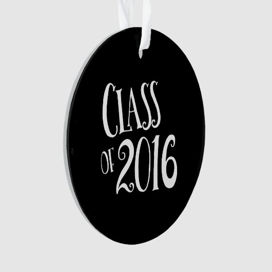 Klasse van 2016 Zwart-wit  handschrift Ornament (voorkant)