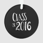 Klasse van 2016 Zwart-wit  handschrift Ornament (achterkant)