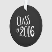 Klasse van 2016 Zwart-wit  handschrift Ornament (voorkant)