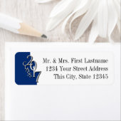 Klasse van 2017 Afstuderen Blue Silver Etiket (Insitu)