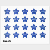 Klasse van 2017 Blue Star Sticker door Janz (Vel)