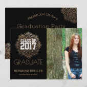 Klasse van 2017 Boho Mandala | Foto Afstuderen Kaart (Voorkant / Achterkant)