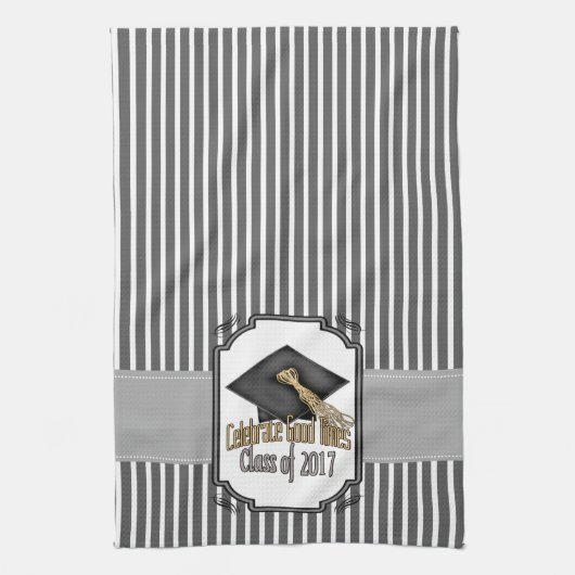 Klasse van 2017 Celebrate Good Times Afstuderen Gi Theedoek (Verticaal)
