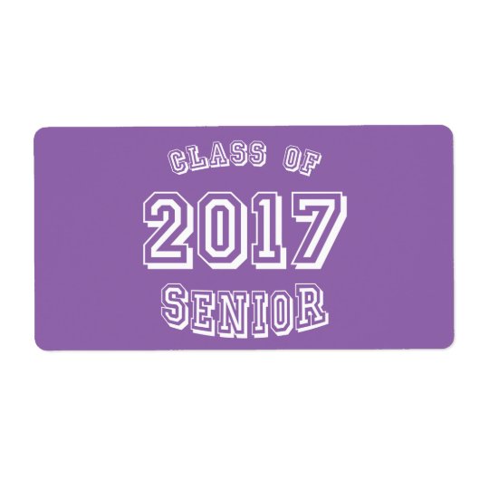 Klasse van 2017 etiket (Voorkant)