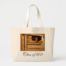 Klasse van 2017 Klassieke boeken voor het Afstuder Grote Tote Bag