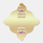 Klasse van 2017 Paarse Glitter Flowers Diamonds Go Bedankdoosjes (Uitgevouwen)