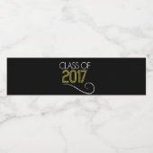 Klasse van 2017 Waterflesetiketten Waterfles Etiket (Enkel label)