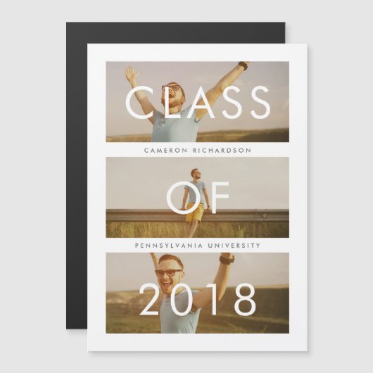 Klasse van 2018 | 3 Aankondiging van een foto-Afst (Voorkant / Achterkant)