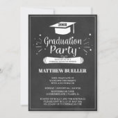 Klasse van 2018 Afstudeerder Pet schoolbord Gradua Kaart (Voorkant)