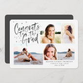 Klasse van 2018 afstuderen foto-uitnodiging kaart (Voorkant / Achterkant)