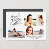Klasse van 2018 afstuderen foto-uitnodiging kaart (Voorkant / Achterkant)