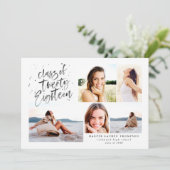 Klasse van 2018 afstuderen multifotoaankondiging aankondiging (Staand voorkant)