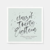 Klasse van 2018 afstuderen party servetten (Voorkant)