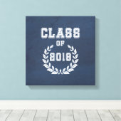 Klasse van 2018 canvas afdruk (Insitu (Houten vloer))
