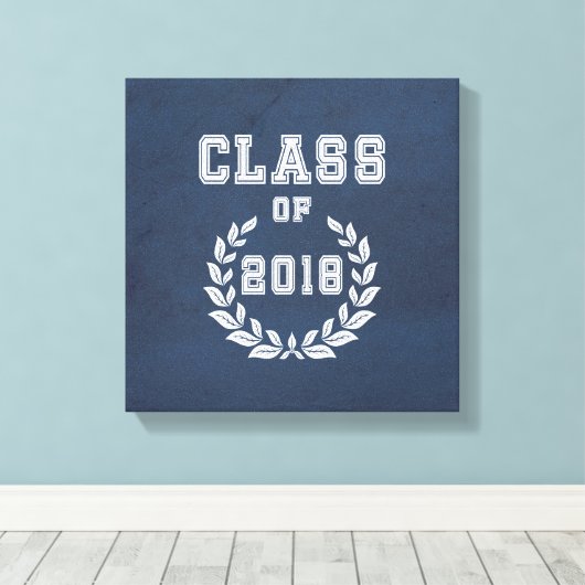 Klasse van 2018 canvas afdruk (Insitu (Houten vloer))
