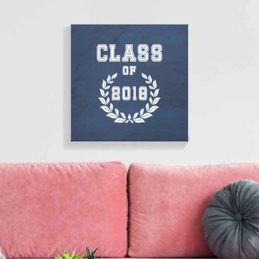 Klasse van 2018 canvas afdruk (Insitu (Woonkamer))