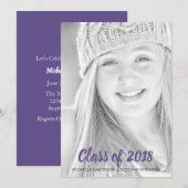 Klasse van 2018 Foto-aankondigingen Afstuderen Kaart (Voorkant / Achterkant)