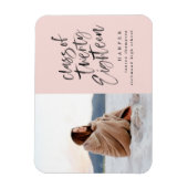 Klasse van 2018 foto afstuderen aankondigingskaart magneet (Verticaal)