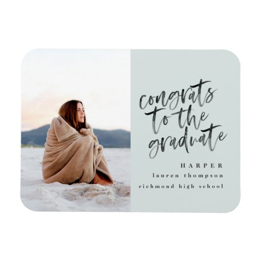 Klasse van 2018 foto afstuderen aankondigingsmagne magneet (Horizontaal)