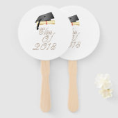 Klasse van 2018 handwaaier (Voorkant en achterkant)