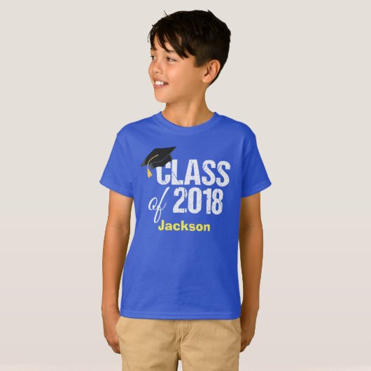 Klasse van 2018 Kindergarten Afstuderen Custom T-shirt (Voorkant volledig)