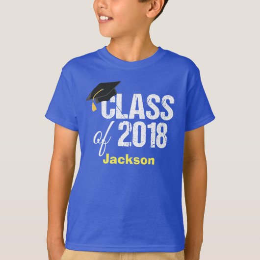 Klasse van 2018 Kindergarten Afstuderen Custom T-shirt (Voorkant)