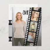 Klasse van 2018 Senior Portrait Afstuderen Foto Li Aankondigingskaart (Voorkant / Achterkant)