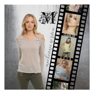 Klasse van 2018 Senior Portrait Afstuderen Foto Li Perfect Poster