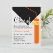 Klasse van 2018 Tassel Afstuderen Uitnodigen (Sina Kaart (Staand voorkant)