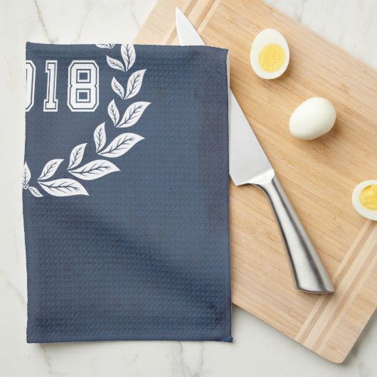 Klasse van 2018 theedoek (Quarter Fold)