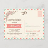 Klasse van 2018 Uitnodiging voor fotoafstudeerfees (Achterkant)