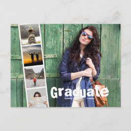 Klasse van 2018 Uitnodiging voor fotoafstudeerfees Briefkaart