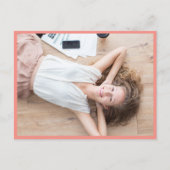 Klasse van 2018 Uitnodiging voor fotoafstudeerfees Briefkaart (Voorkant)