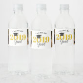 Klasse van 2019 | 2 foto's Afstuderen Waterfles Etiket (Flessen)