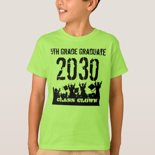 Klasse van 2019 5e Grade Afstudeerder T-shirt (Voorkant)