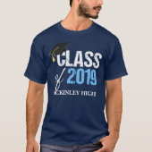 Klasse van 2019 Aangepast hoge Afstuderen dag T-shirt (Voorkant)