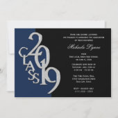 Klasse van 2019 Afstudeerder zilver met kleuroptie Kaart (Voorkant)