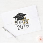 Klasse van 2019 Afstuderen afdichtingen Ronde Sticker (Envelop)