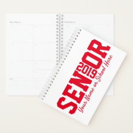 Klasse van 2019 Block Letter Senior Afstuderen Planner