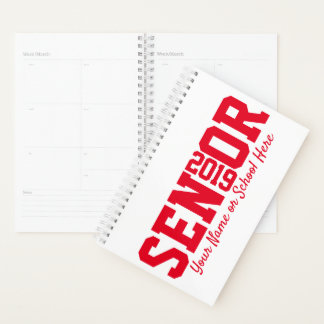 Klasse van 2019 Block Letter Senior Afstuderen Planner