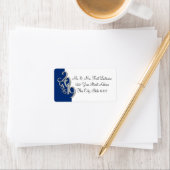 Klasse van 2019 Blue Silver Afstuderen Etiket (Insitu)