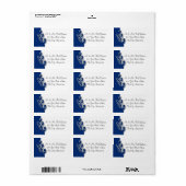 Klasse van 2019 Blue Silver Afstuderen Etiket (Full Sheet)