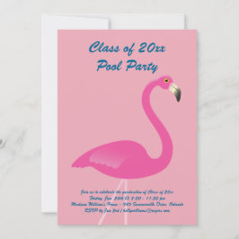 Klasse van 2019 Flamingo Uitnodiging in Roze