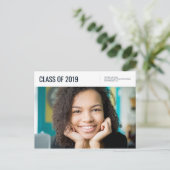 Klasse van 2019 | Foto-Afstuderen-uitnodiging Briefkaart (Staand voorkant)