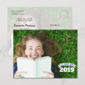 Klasse van 2019 | Foto-Afstuderen-uitnodiging Uitnodiging Briefkaart (Voorkant / Achterkant)