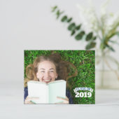 Klasse van 2019 | Foto-Afstuderen-uitnodiging Uitnodiging Briefkaart (Staand voorkant)