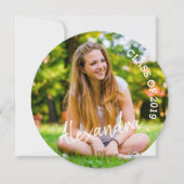 Klasse van 2019, Foto Graduation Party, Round Kaart (Voorkant)