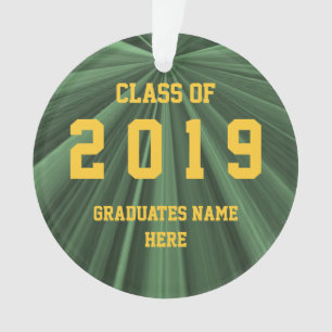 Klasse van 2019 Green and Gold Ornament van Janz
