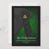 Klasse van 2019 Green Tassel College Graduation Kaart (Voorkant)