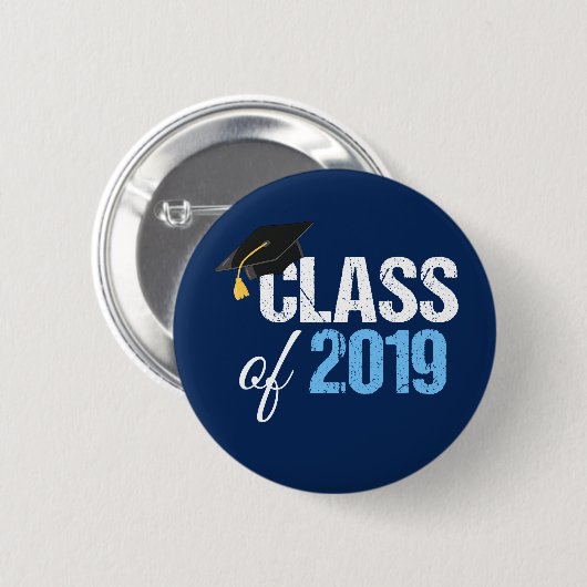 Klasse van 2019 Hoger Afstuderen Ronde Button 5,7 Cm (Voorkant /achterkant)